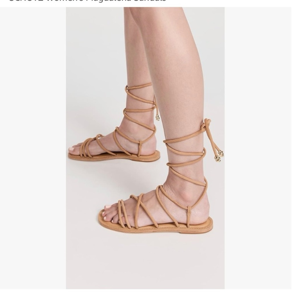 NWOB SCHUTZ  Magdalena Leather Sandals - Size 9.5B